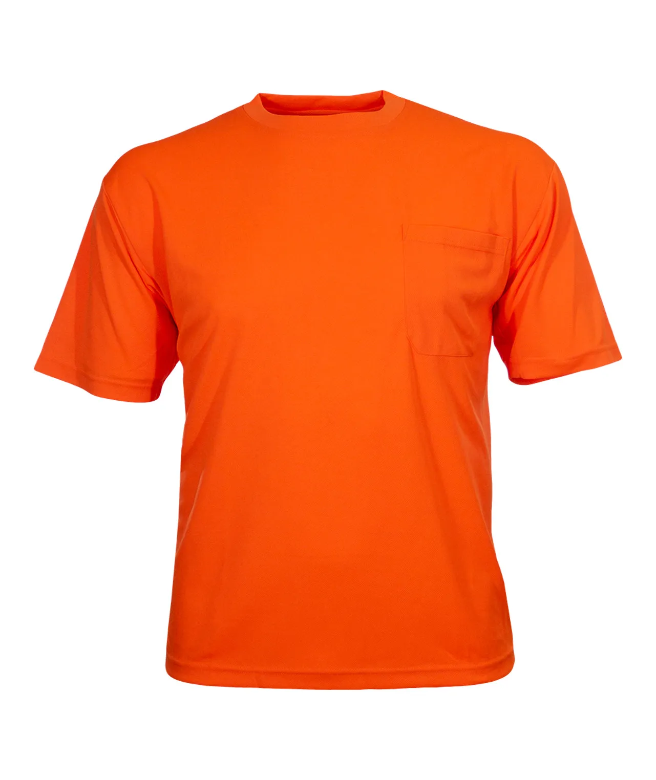 100BNTOR Hi-Vis Orange Birdseye Knit Pocket Safety Shirt