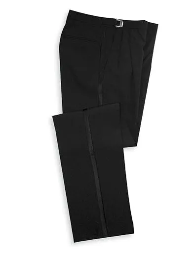 3034P - Pleated Polyester Adjustable Tuxedo Trousers