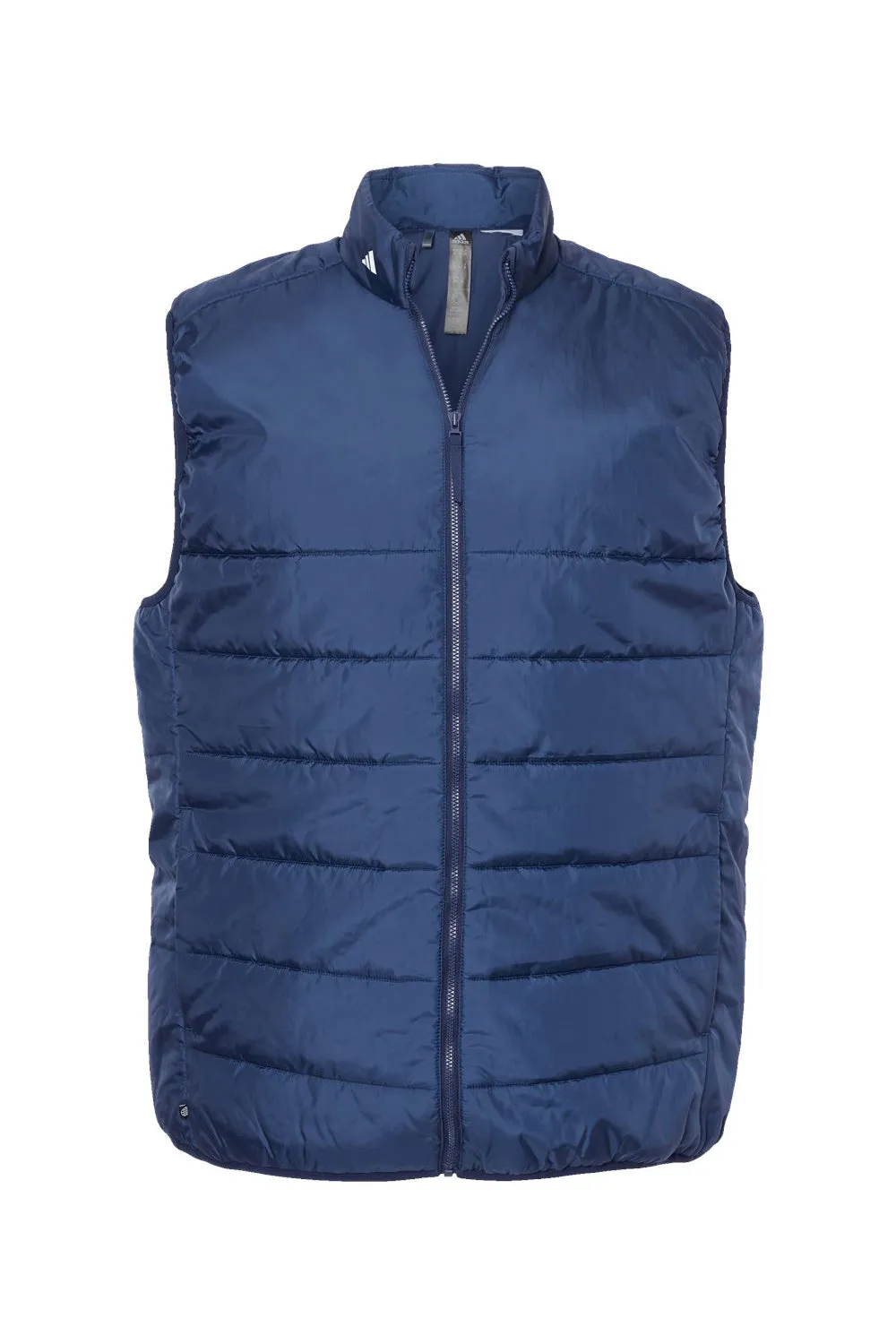 Adidas Mens Full Zip Puffer Vest - Team Navy Blue - NEW