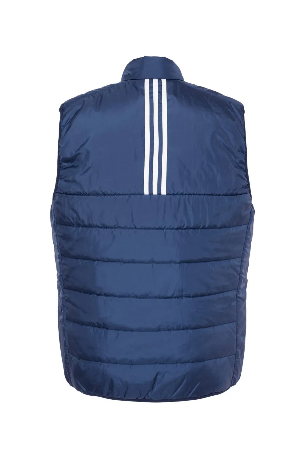 Adidas Mens Full Zip Puffer Vest - Team Navy Blue - NEW