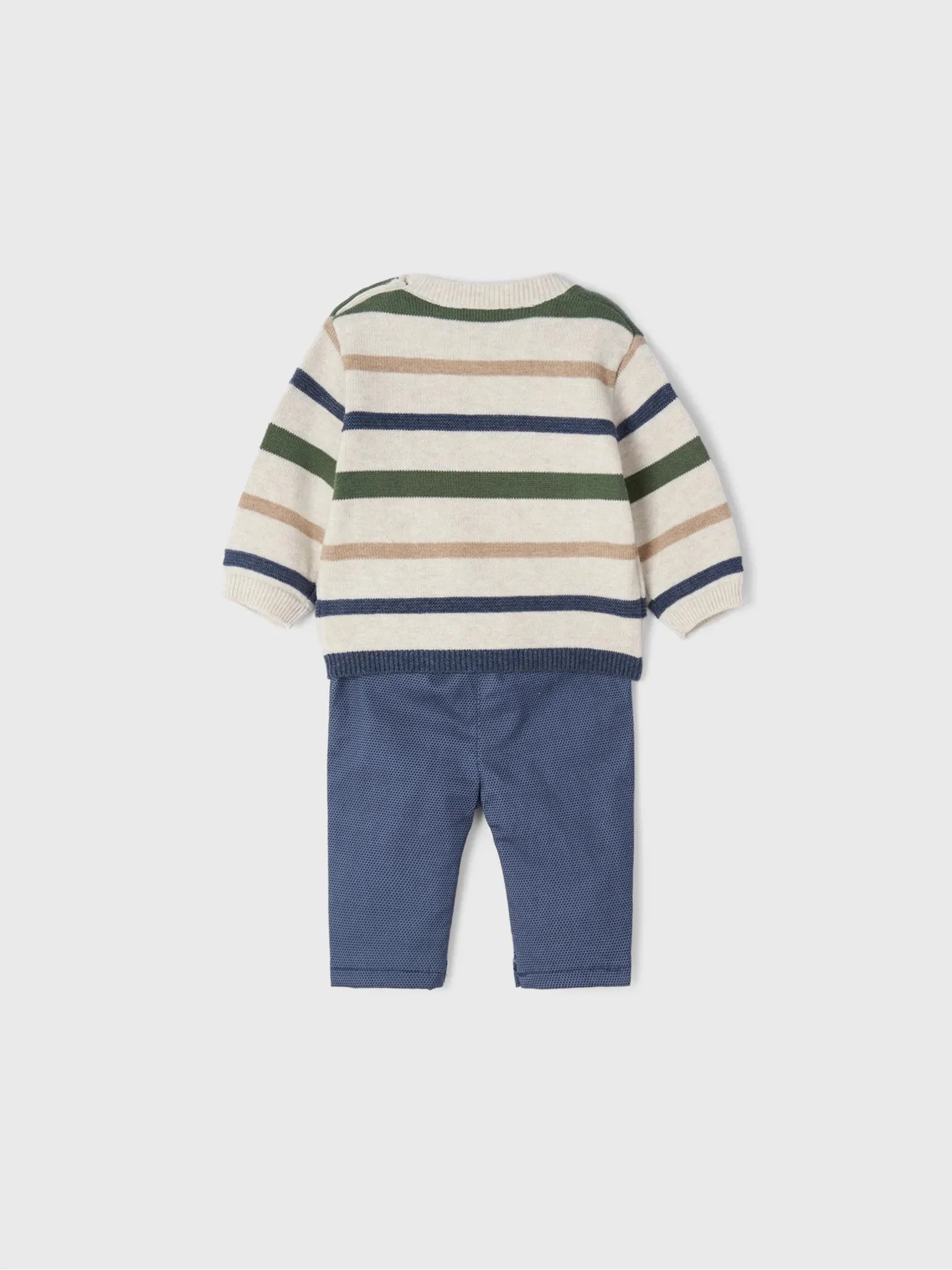 Baby Boy Sweater & Long Trouser Set - Milk Vig | Mayoral