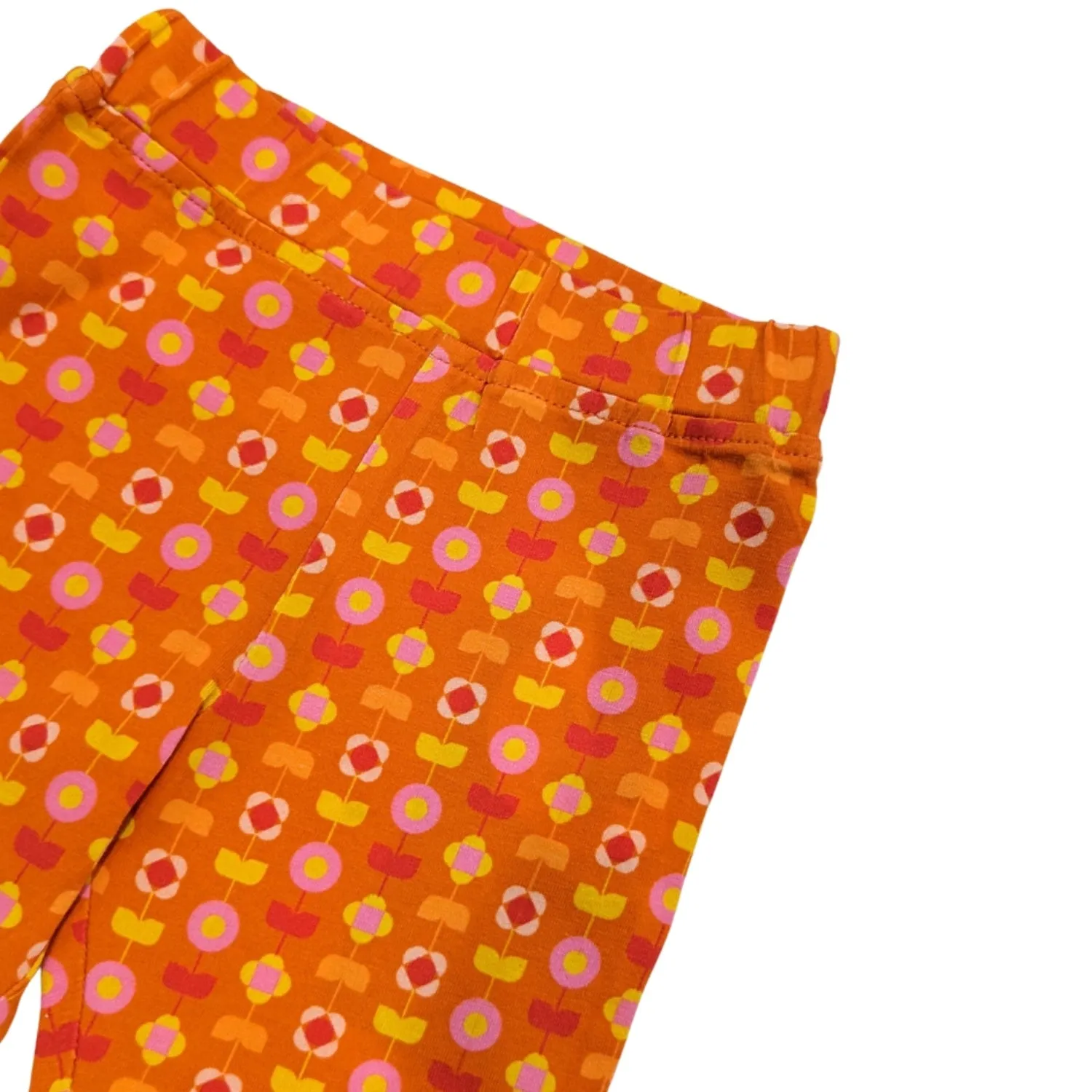 Baby Girl Leggings - Indian Flora Orange