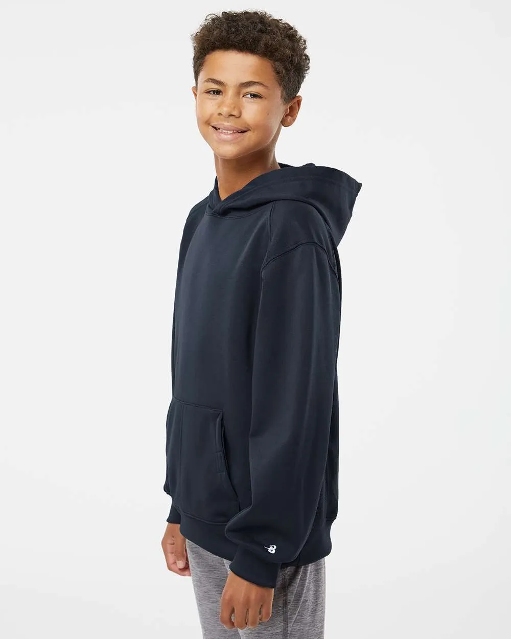 Badger Youth Performance Fleece Hooded Sweatshirt 2454