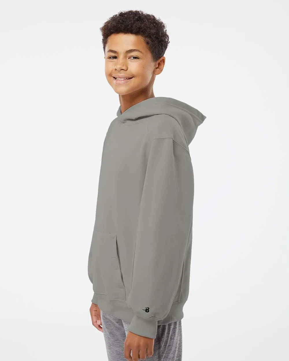 Badger Youth Performance Fleece Hooded Sweatshirt 2454