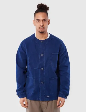 Bleu De Paname Veste De Comptoir US Collar Jacket -  Indigo Blue