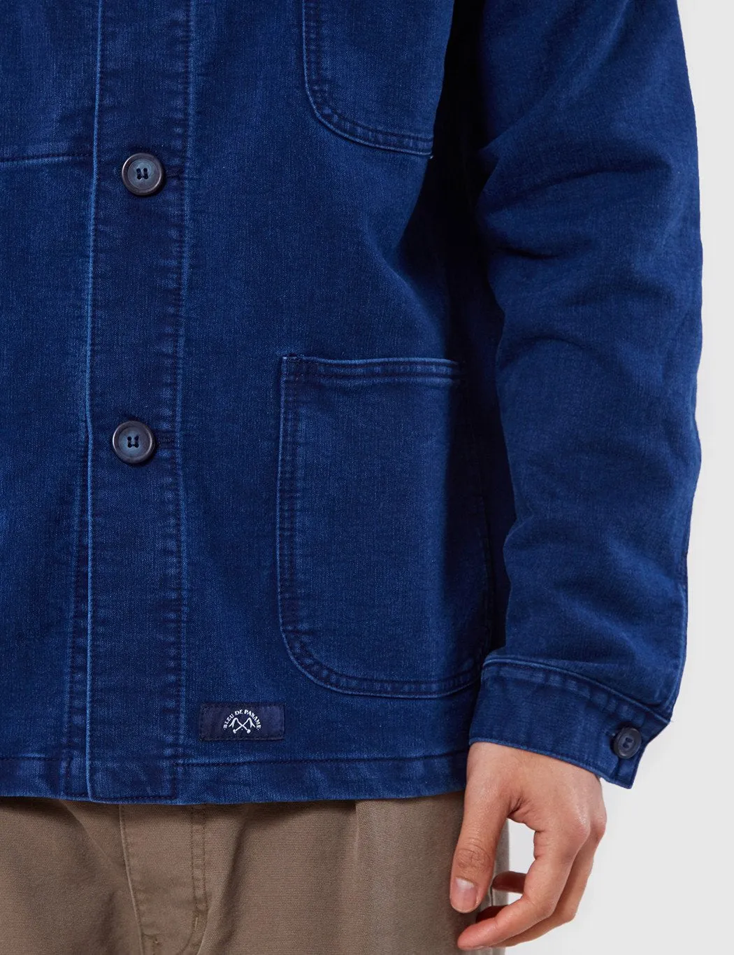 Bleu De Paname Veste De Comptoir US Collar Jacket -  Indigo Blue