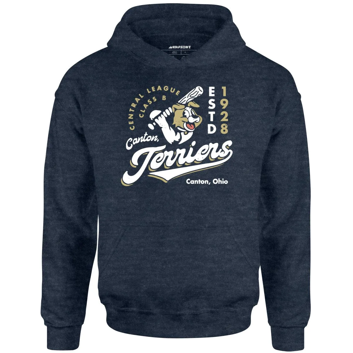 Canton Terriers - Ohio  - Vintage Defunct Baseball Teams - Unisex Hoodie