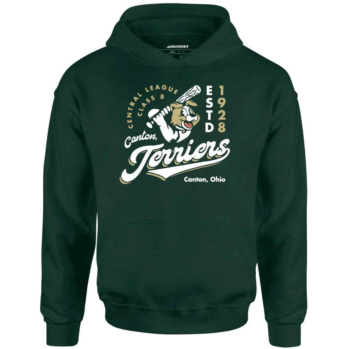 Canton Terriers - Ohio  - Vintage Defunct Baseball Teams - Unisex Hoodie