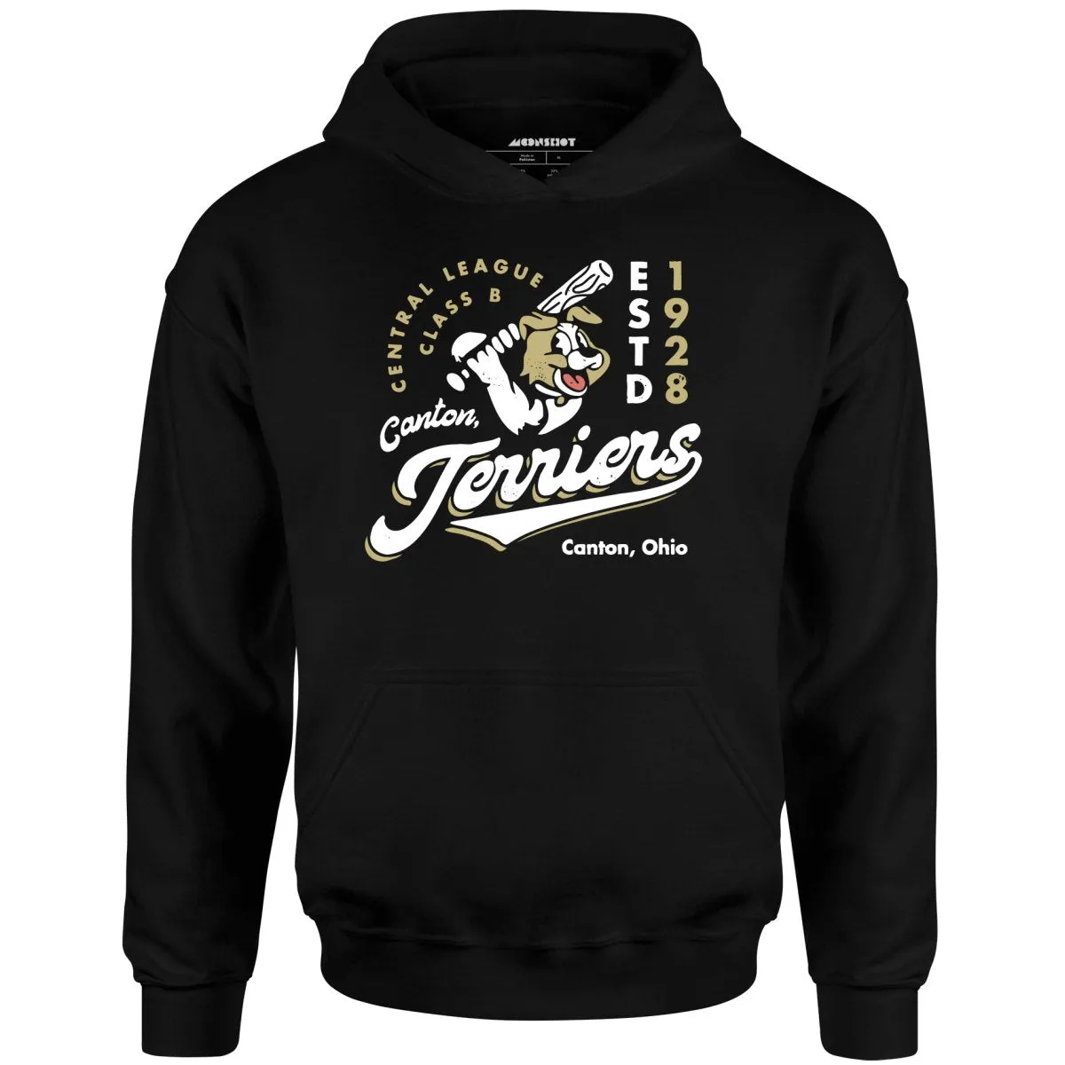 Canton Terriers - Ohio  - Vintage Defunct Baseball Teams - Unisex Hoodie