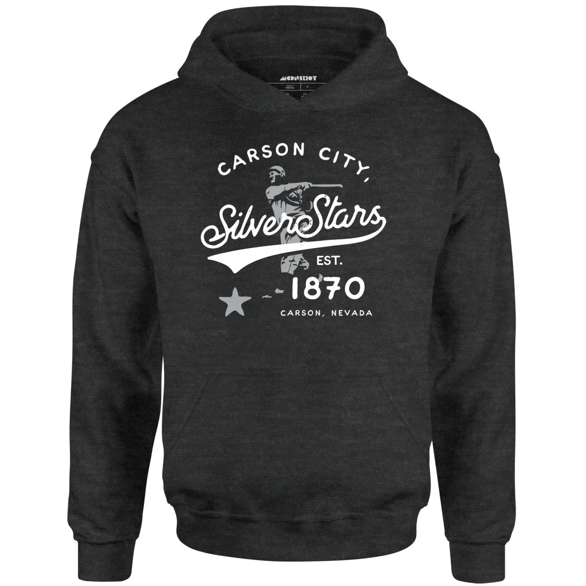 Carson City Silver Stars - Nevada - Vintage Defunct Baseball Teams - Unisex Hoodie