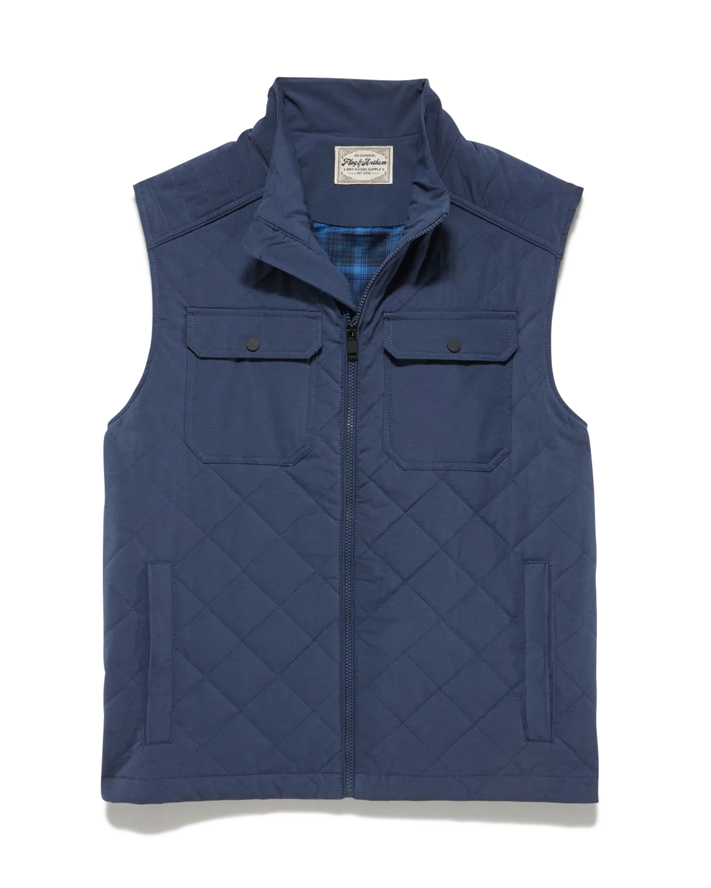 CHAPIN FLANNEL-LINED QUILTED VEST