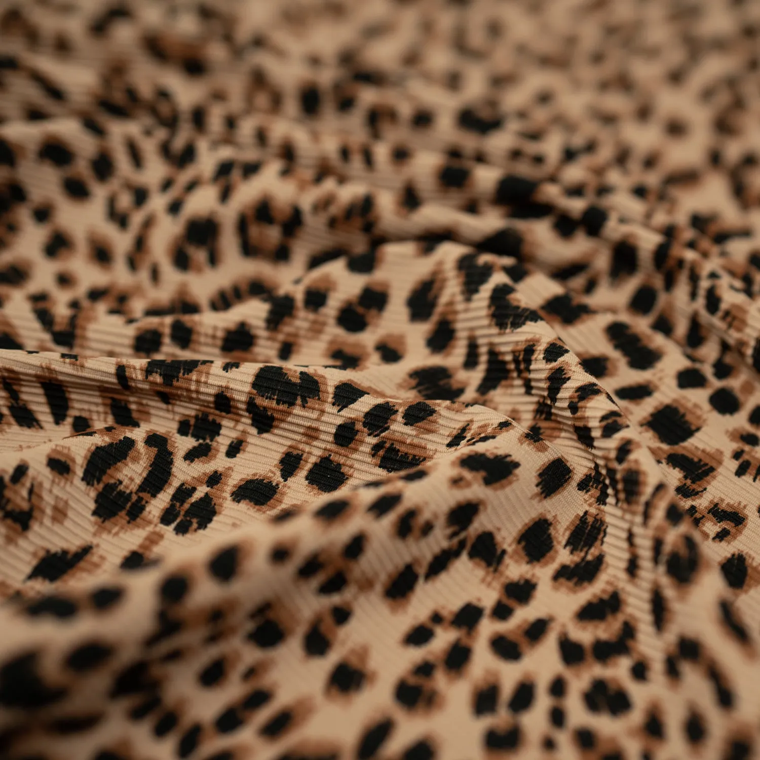 Cheetah Ribbed Fabric | Blue Moon Fabrics