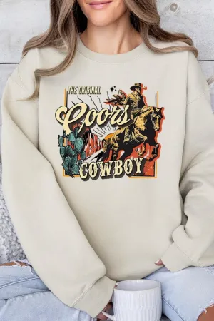 Coors Cowboy Graphic Fleece Sweatshirts