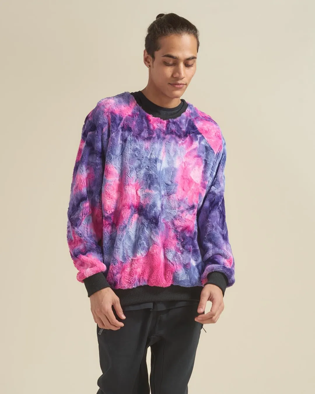 Cotton Candy Cat ULTRA SOFT Faux Fur Sweater | Men's