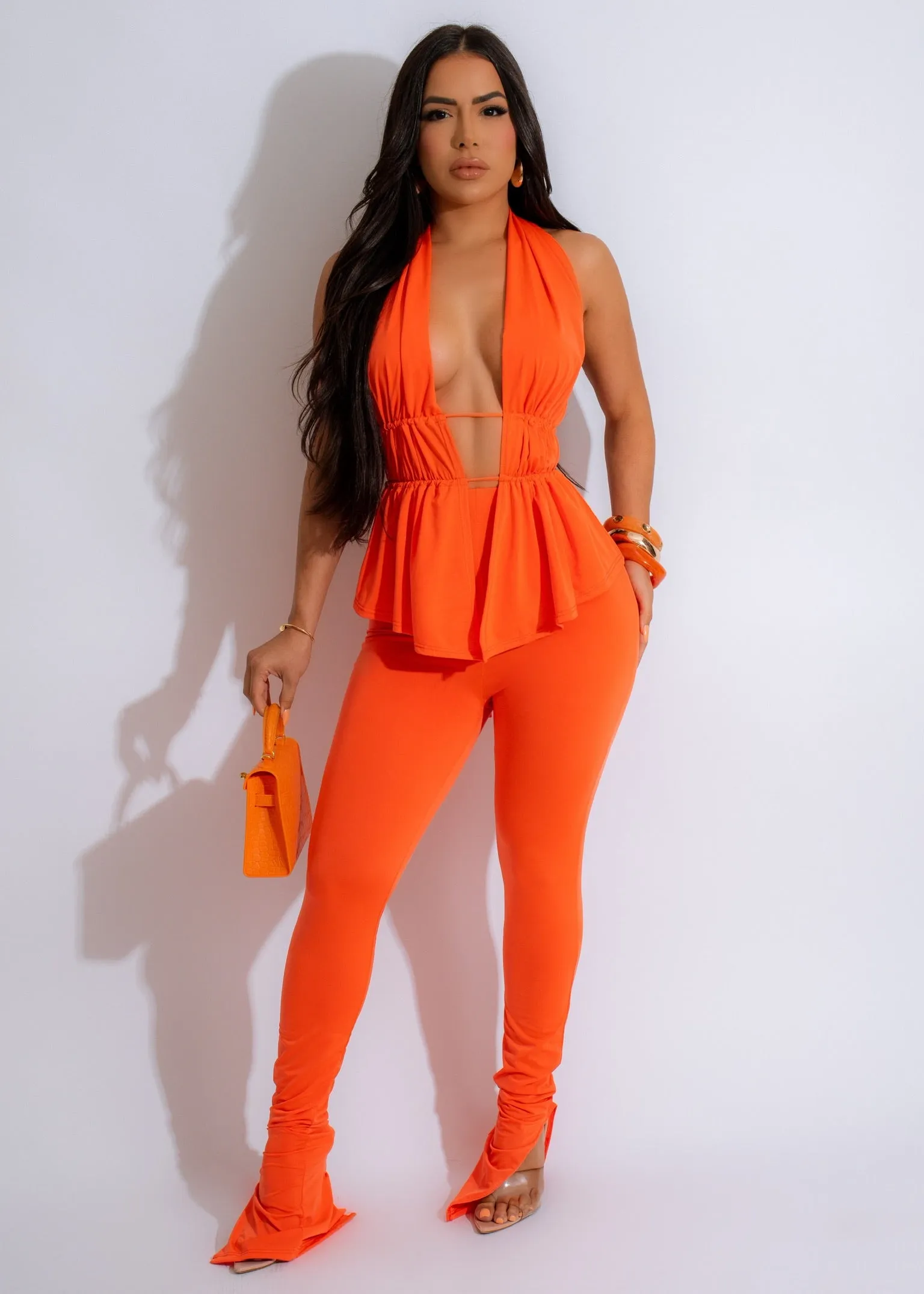 Everything I Do Legging Set Orange