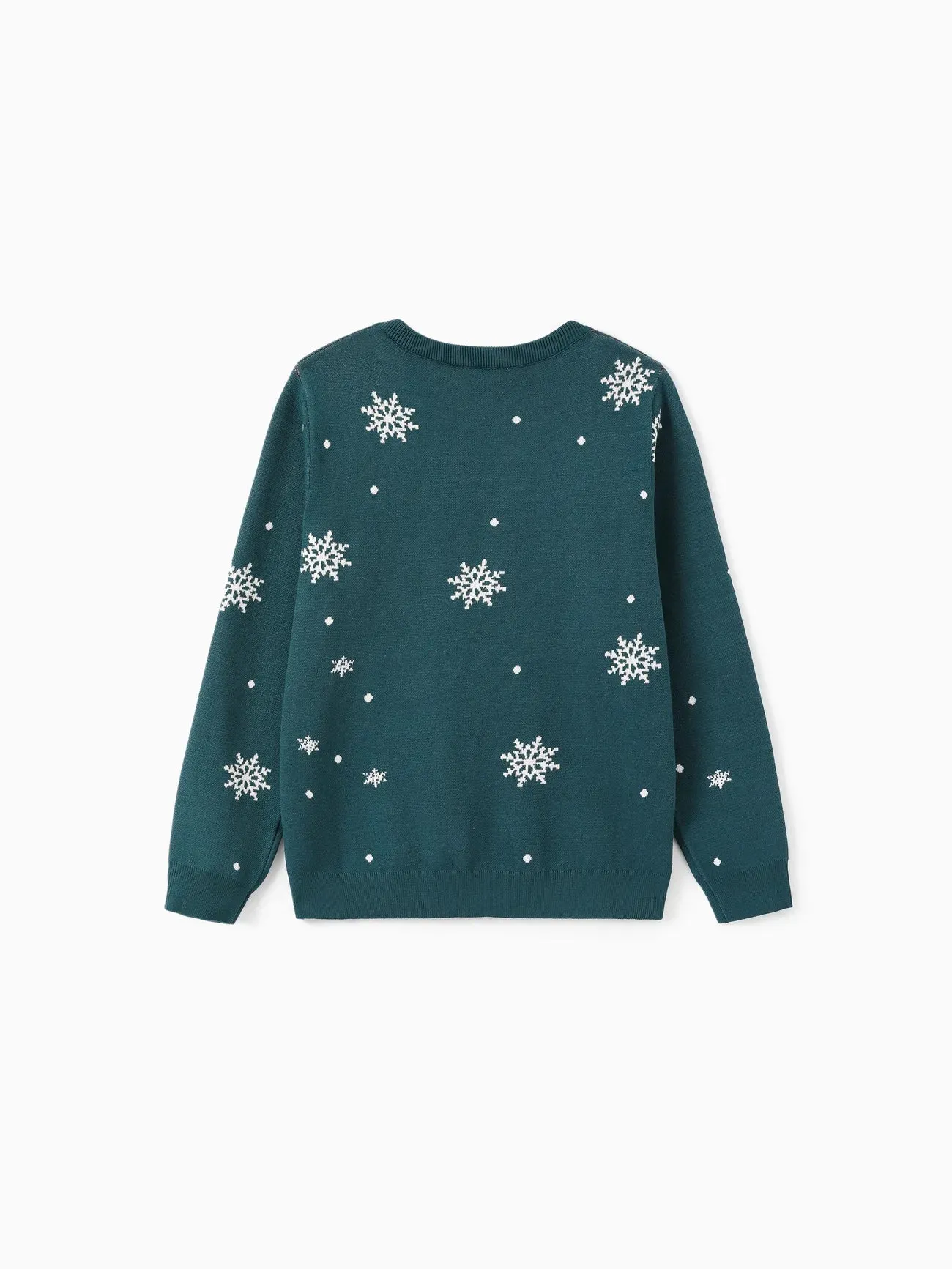 Family Matching Christmas Sweater With Snowflake Details