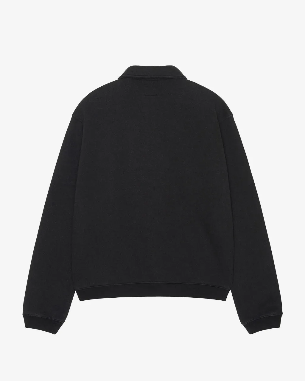 Fleece Zip Mock Black