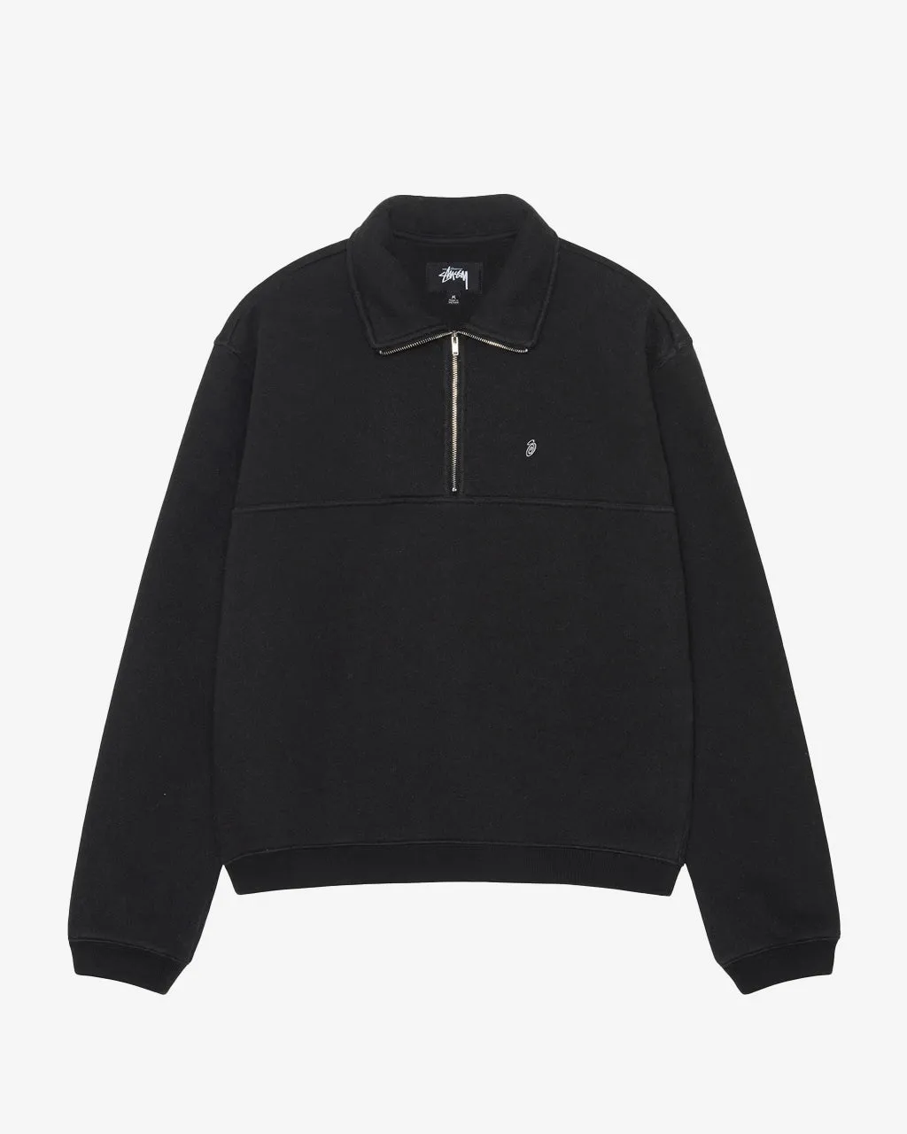 Fleece Zip Mock Black