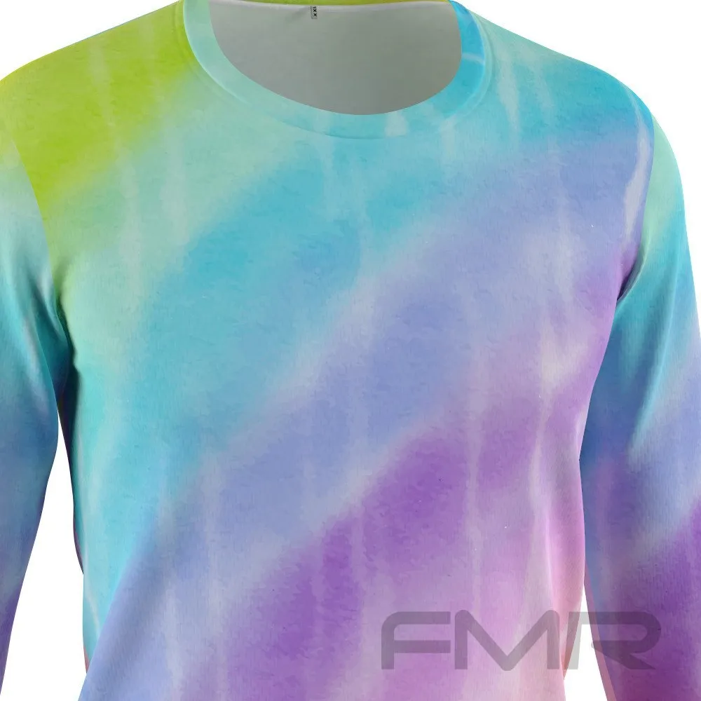 FMR Men's Rainbow Long Sleeve Running Shirt