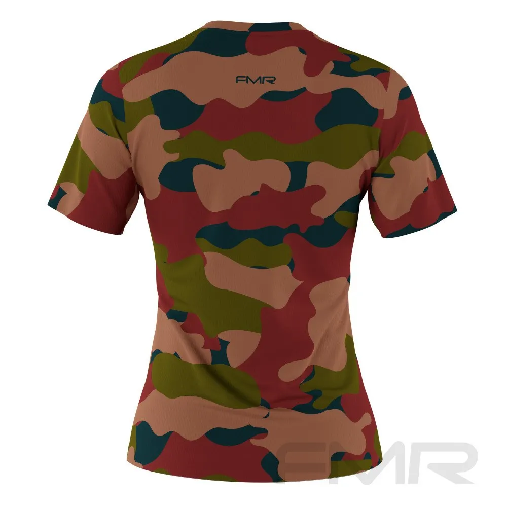 FMR Women's Camouflage Short Sleeve Running Shirt