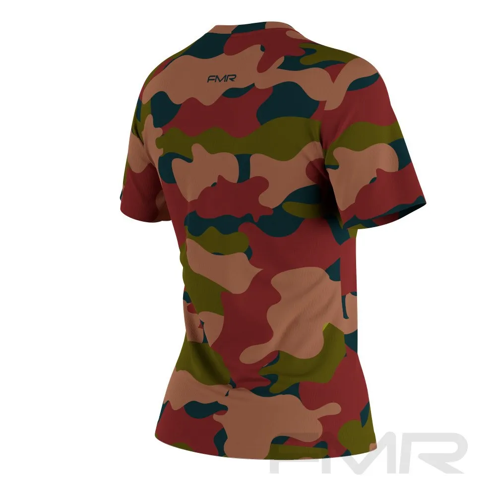 FMR Women's Camouflage Short Sleeve Running Shirt