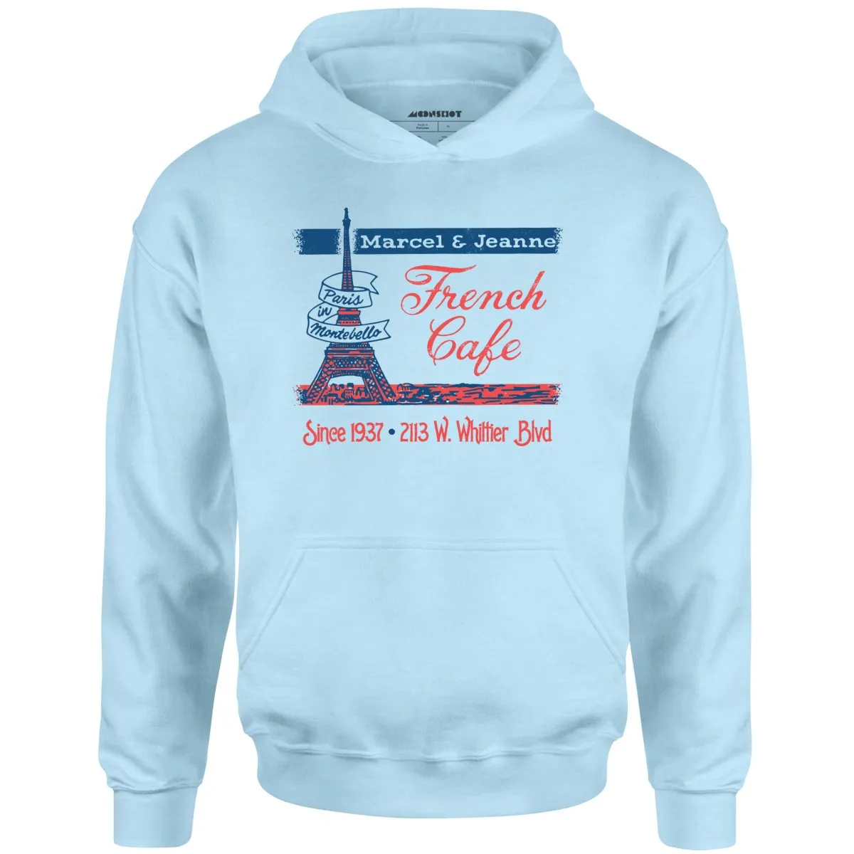 French Cafe - Montebello, CA - Vintage Restaurant - Unisex Hoodie