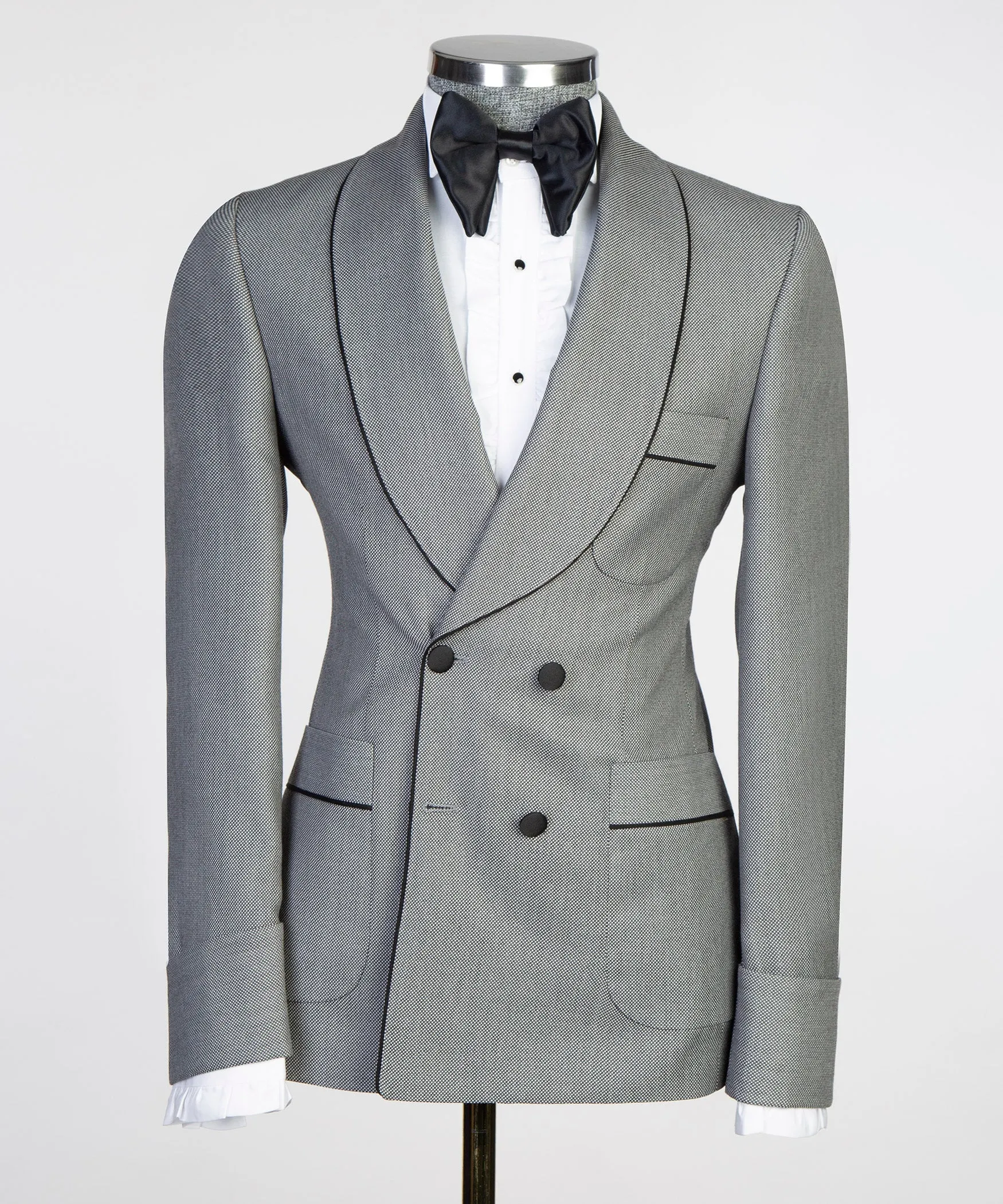 Grey Belted Suit