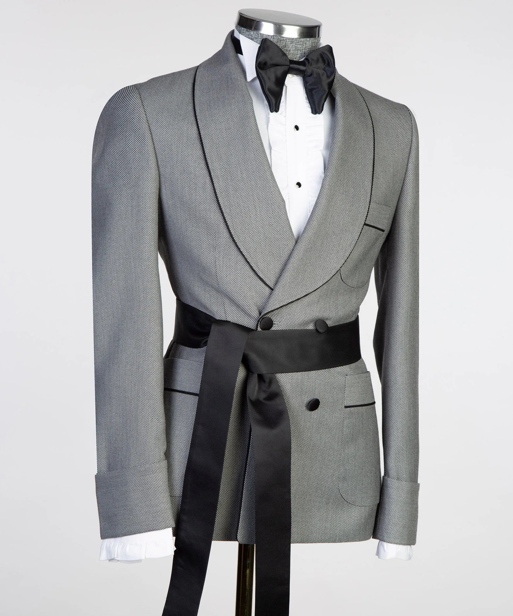 Grey Belted Suit