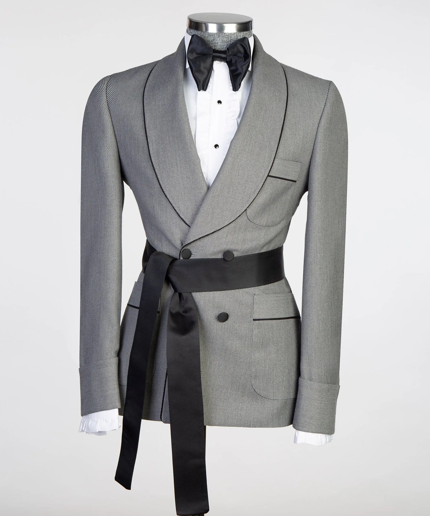 Grey Belted Suit