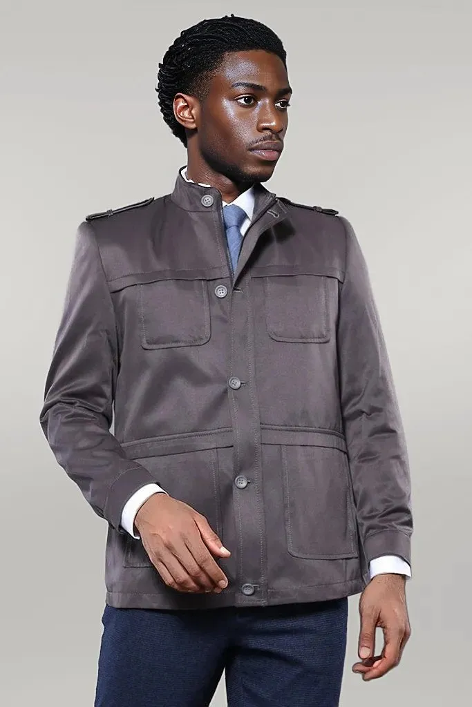 Grey Men's Coat Jacket | Wessi