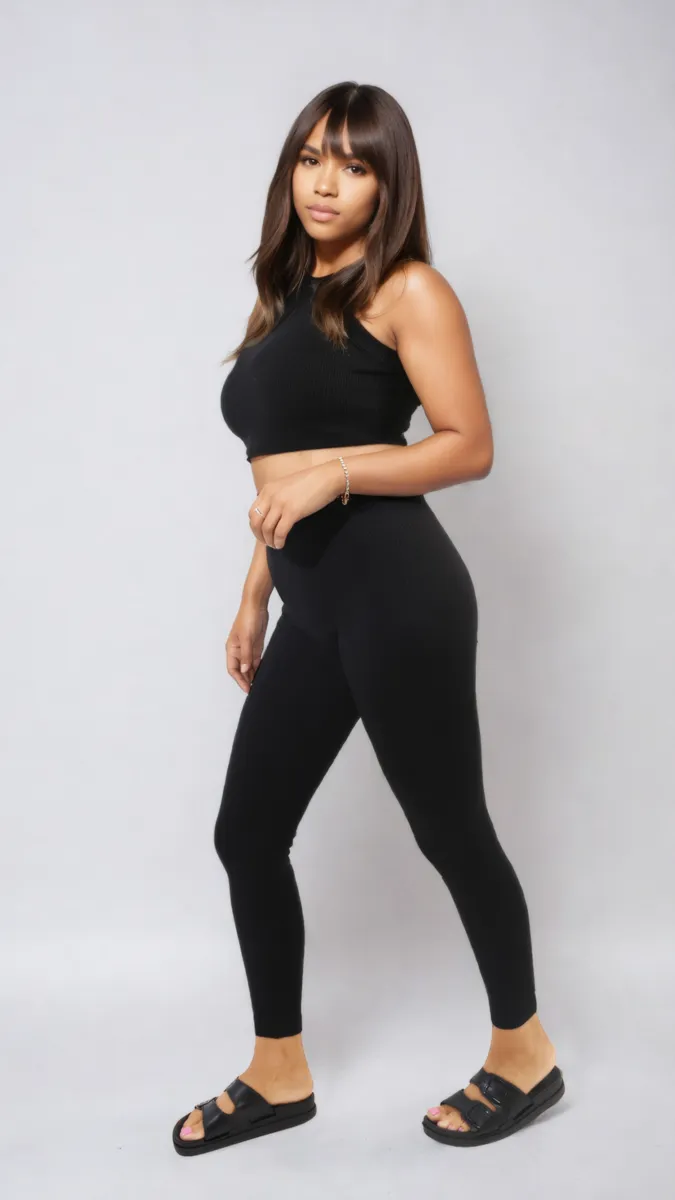 High Waisted Wide Band Leggings