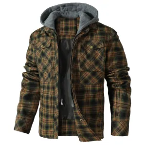 Hooded Flannel Jacket (4 Designs)