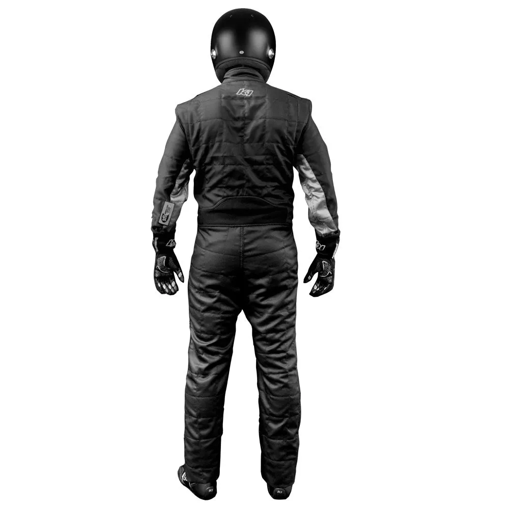 K1 RaceGear Outlaw Auto Racing Nomex® Suit - Black/Gray