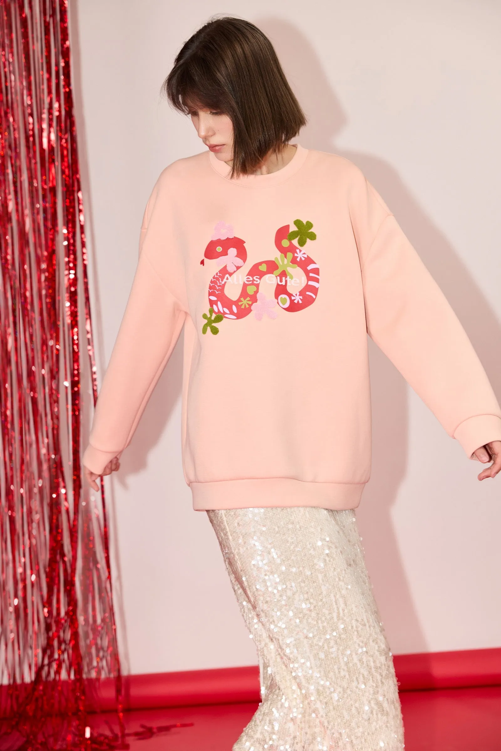 LILY New Year Snake Zodiac Sweatshirt