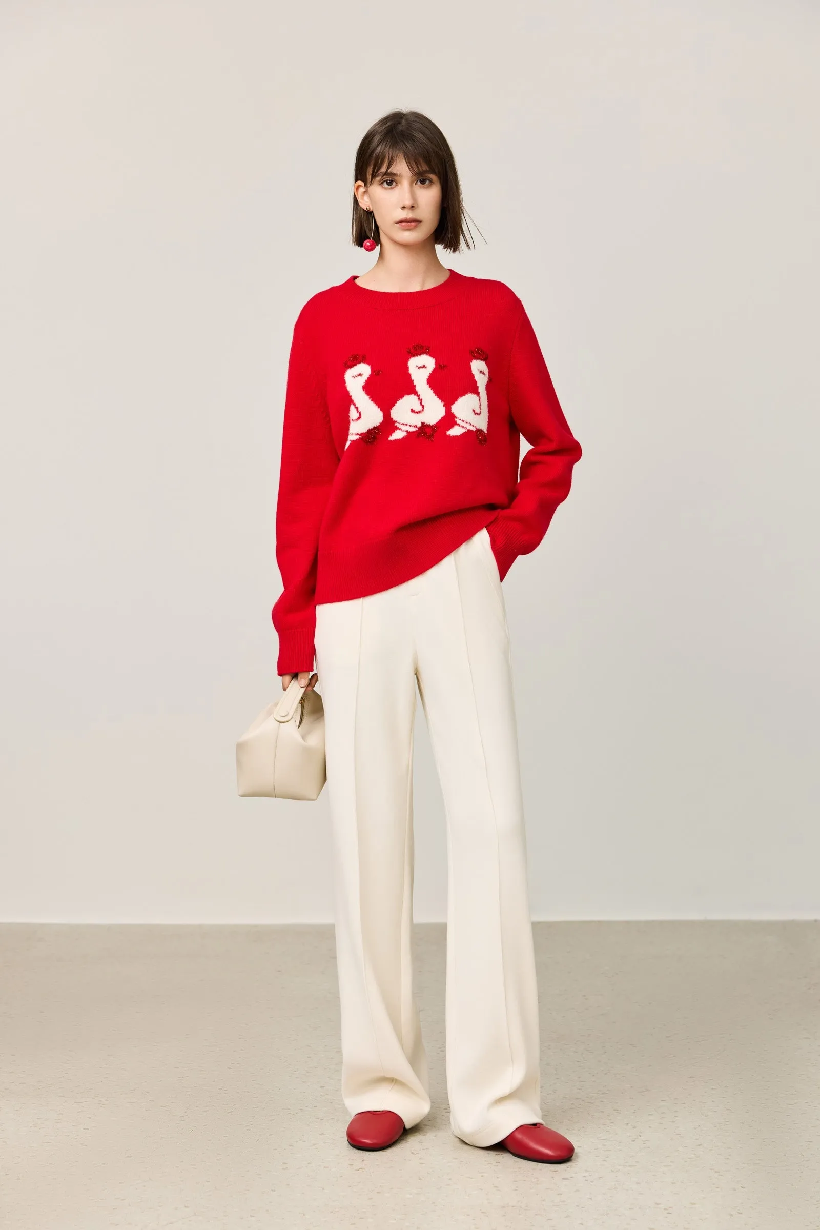 LILY New Year Wool Crewneck Sweater