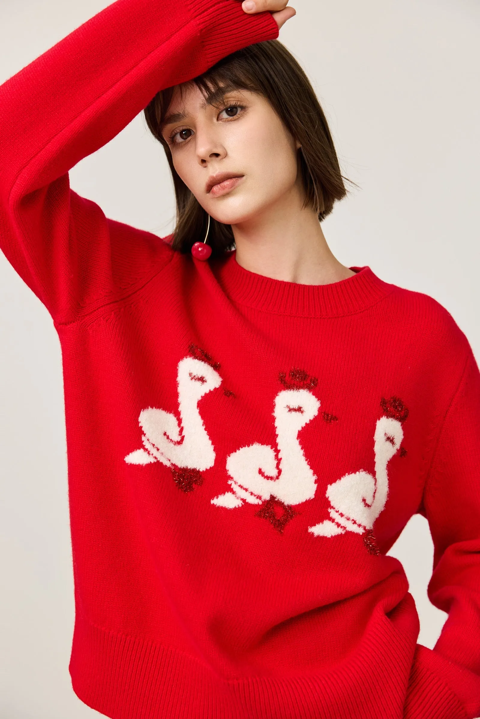 LILY New Year Wool Crewneck Sweater