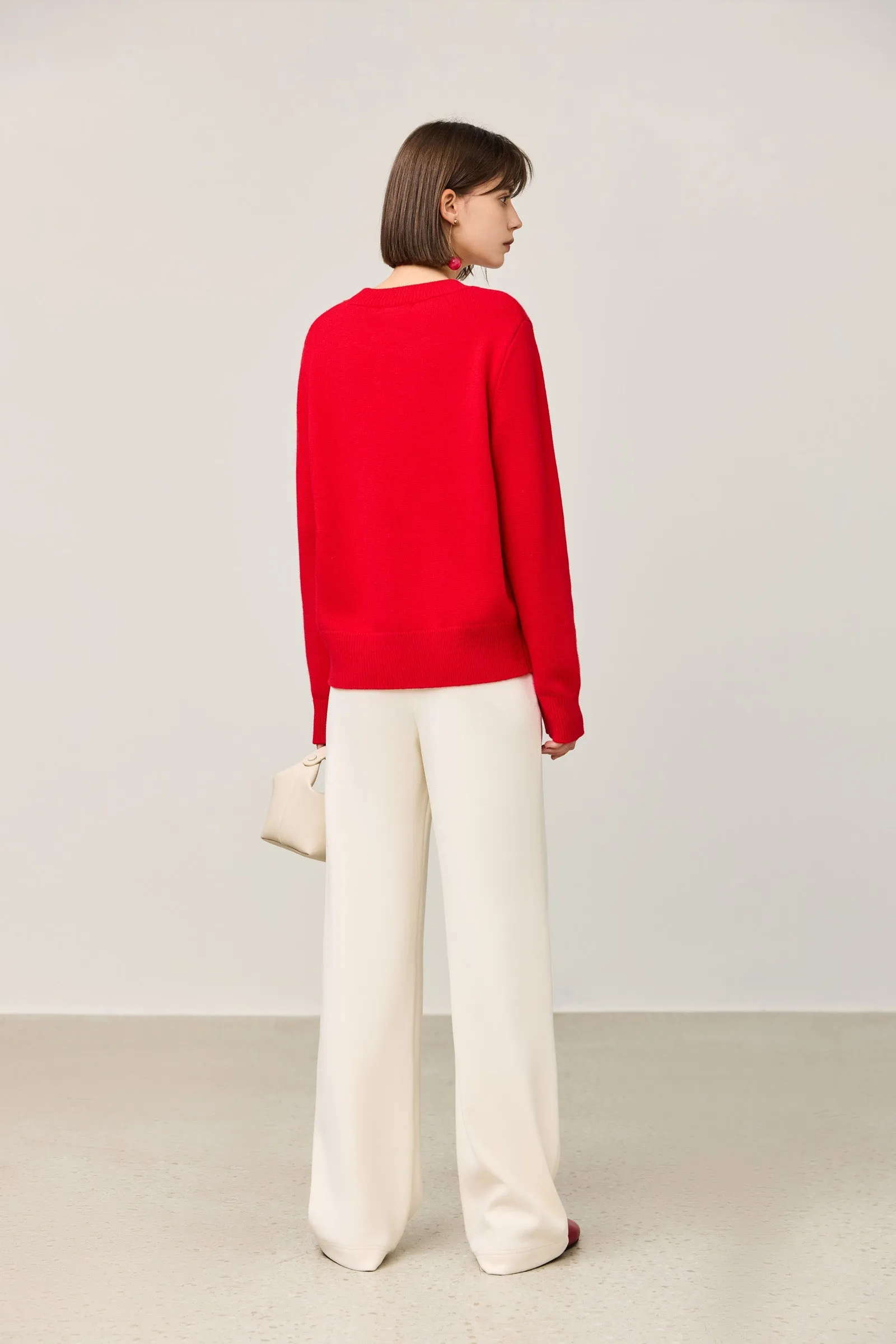 LILY New Year Wool Crewneck Sweater