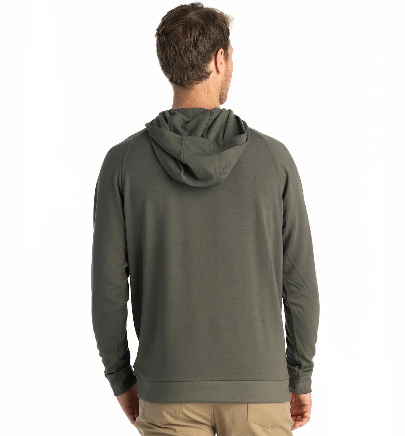 Men's Bamboo Lightweight Fleece Hoodie - Fatigue