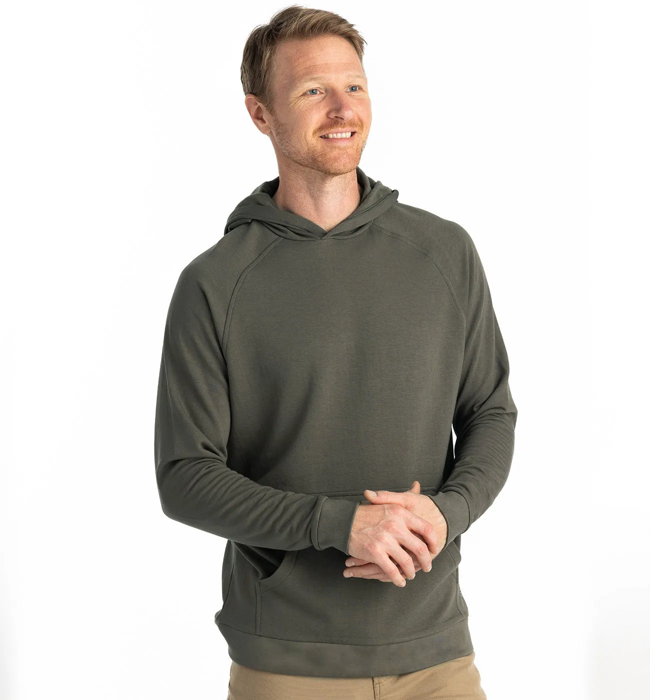 Men's Bamboo Lightweight Fleece Hoodie - Fatigue