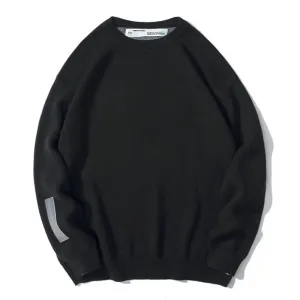 Men's Casual and Comfortable Round Neck Knitted Owt sweater