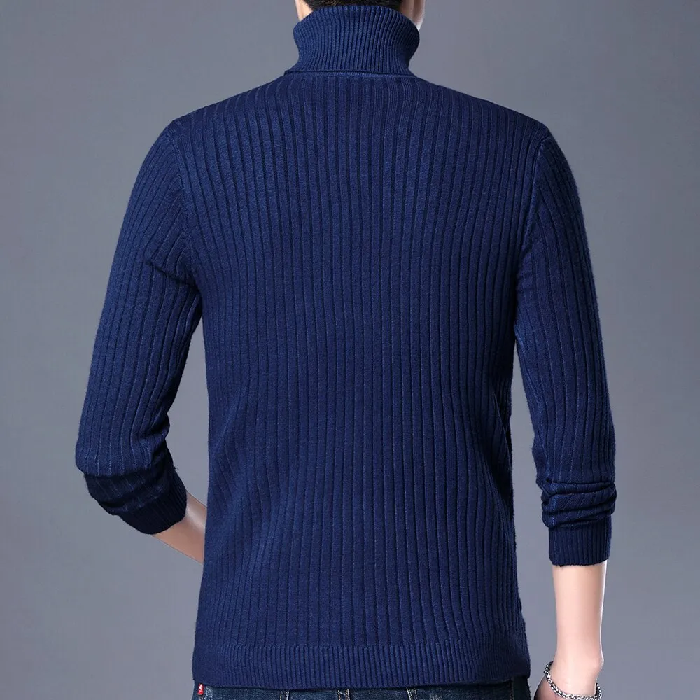 Men's Casual Knitted Turtleneck Sweater