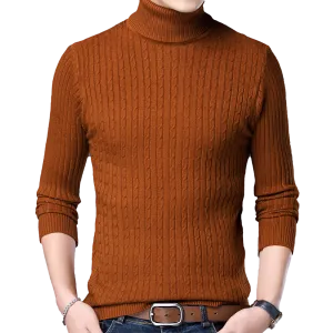 Men's Casual Knitted Turtleneck Sweater