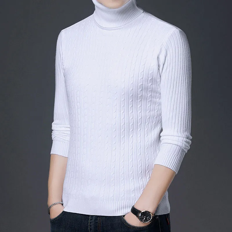 Men's Casual Knitted Turtleneck Sweater