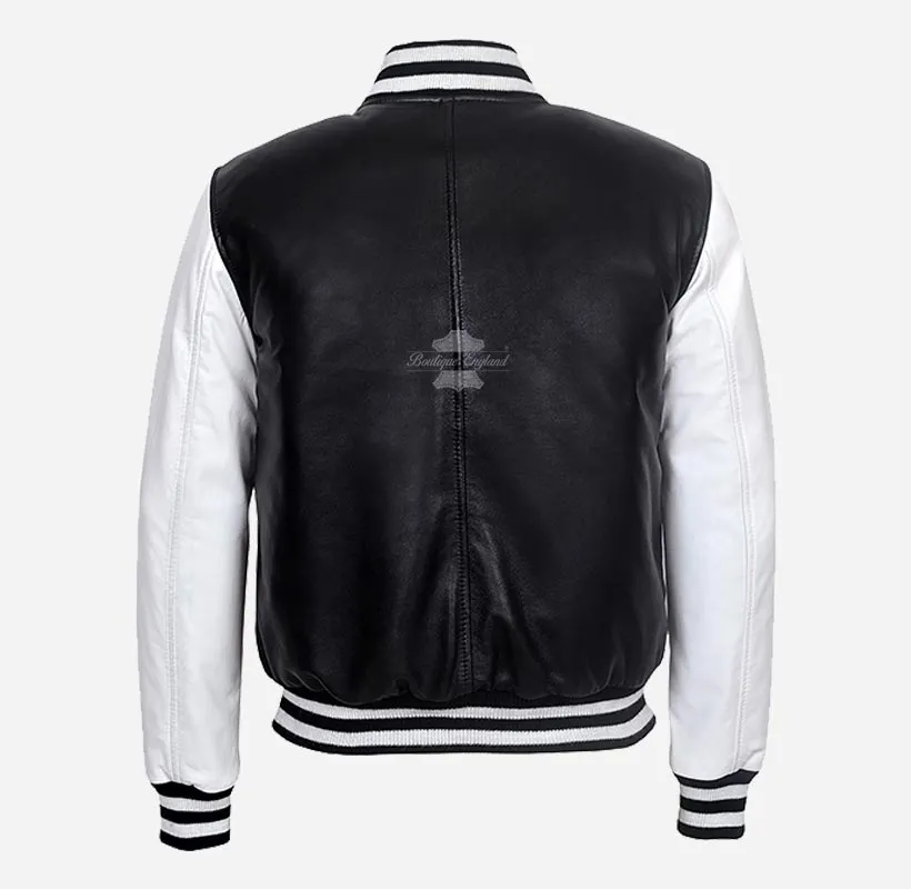 MENS VARSITY Men's Leather Jacket CLASSIC College Jacket