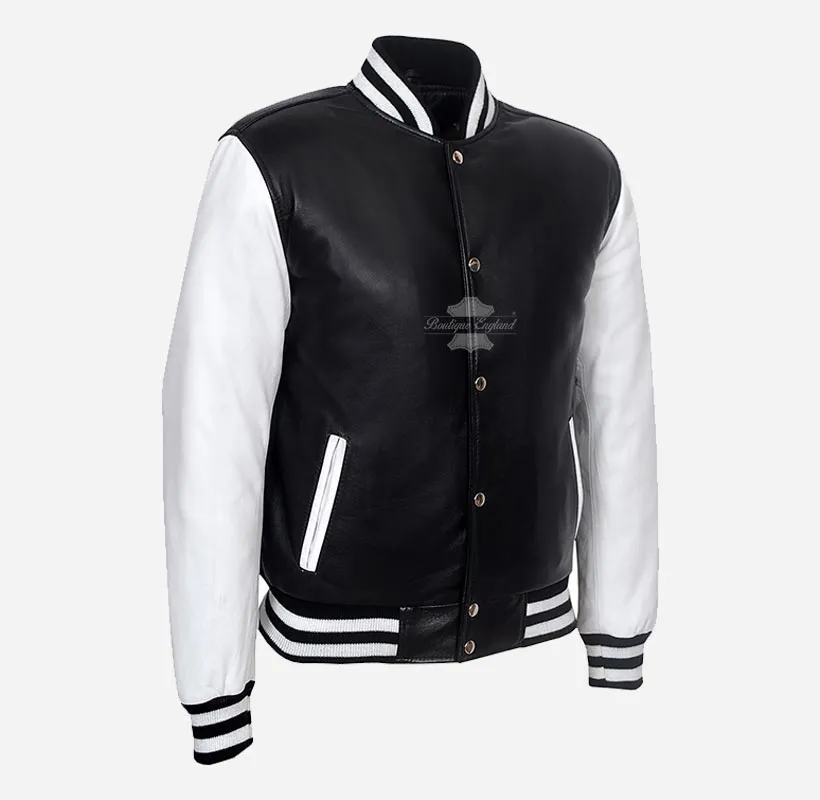 MENS VARSITY Men's Leather Jacket CLASSIC College Jacket