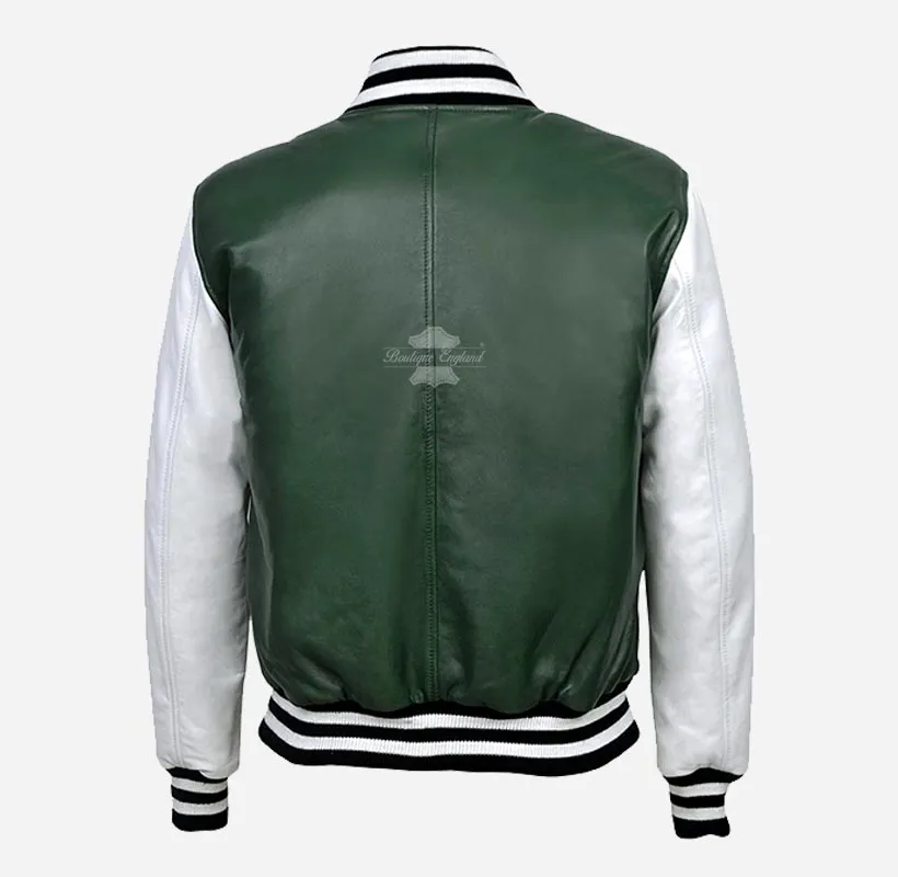 MENS VARSITY Men's Leather Jacket CLASSIC College Jacket