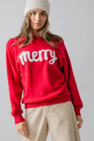 Merry Knit Crewneck Sweater