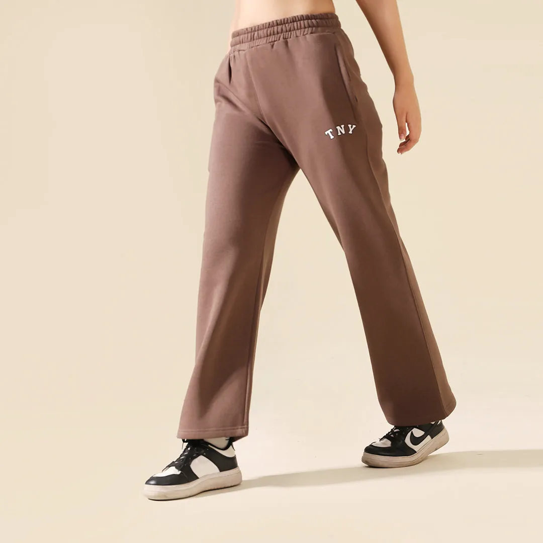 Mocha Relax Fit Fleece Unisex Trouser