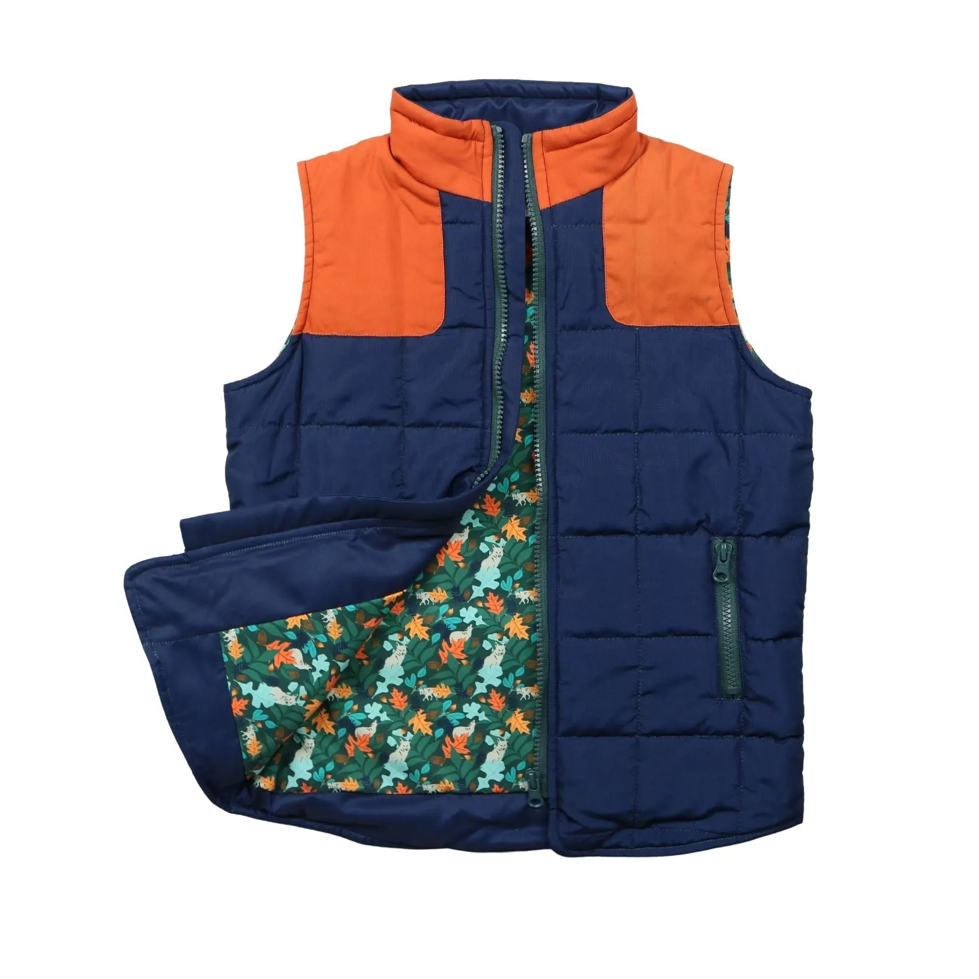 Orange and Navy Vest