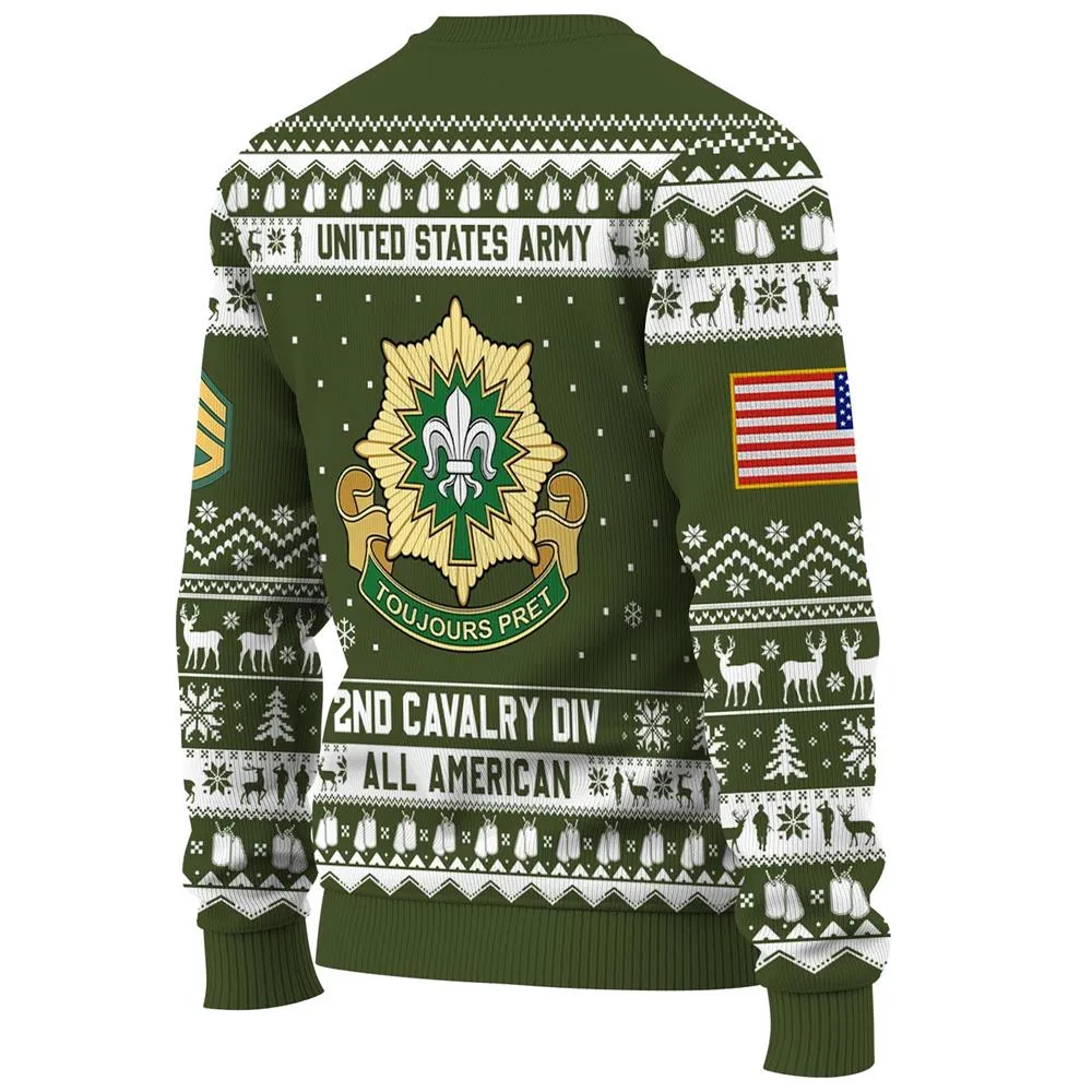 Personalized Military Christmas Ugly Sweater Gift For Soldier Veterans K1702